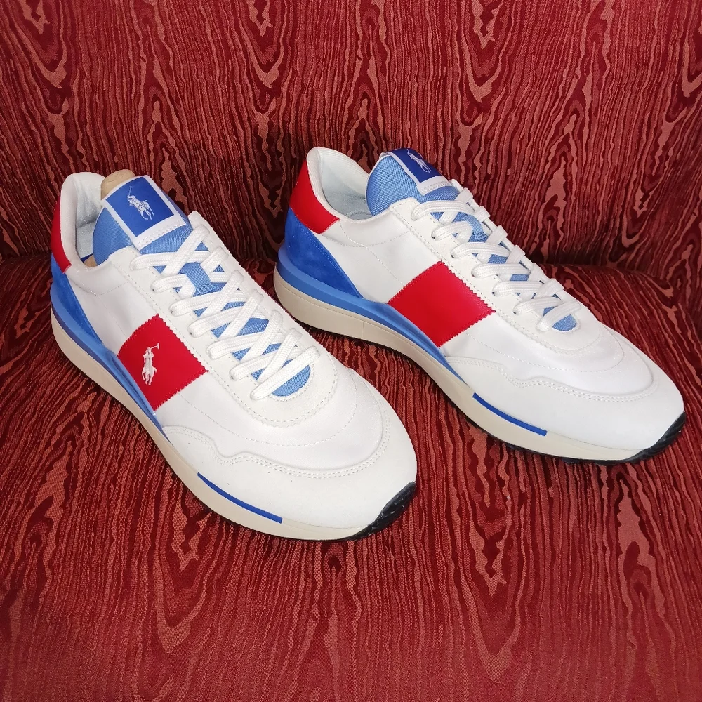 Polo Ralph Lauren | Shoes | Polo Ralph Lauren Trainer Blue Red